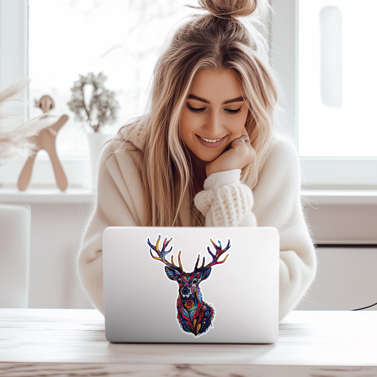 Colorful Deer - Decal